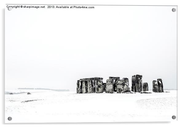 Stonehenge in Snow Acrylic by Sharpimage NET