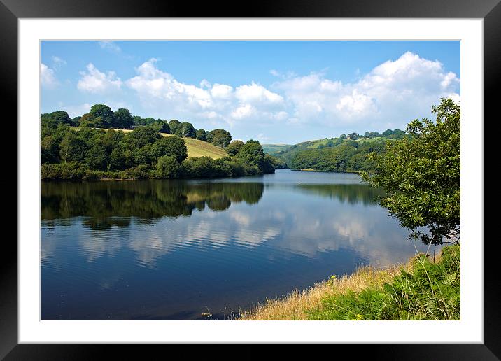 Lliw reservoir near Swansea Framed Mounted Print by Paul Nicholas