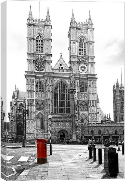 Westminster Abbey London Canvas Print by Philip Pound