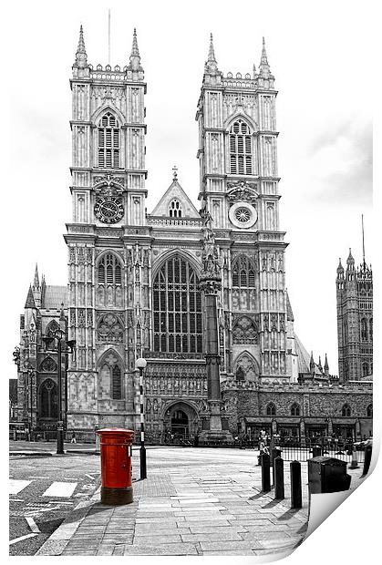 Westminster Abbey London Print by Philip Pound
