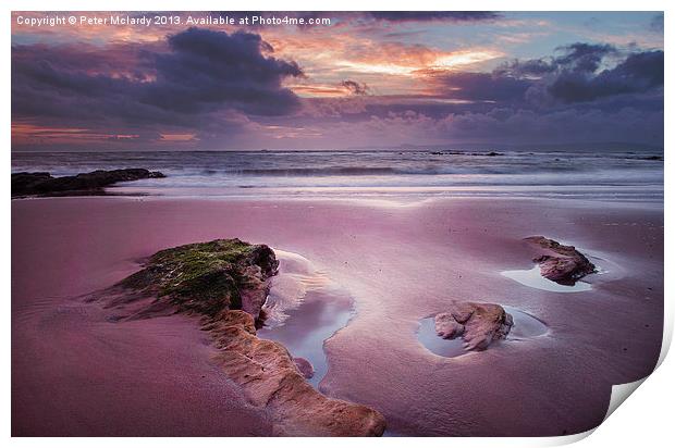 Sunset seascape ! Print by Peter Mclardy