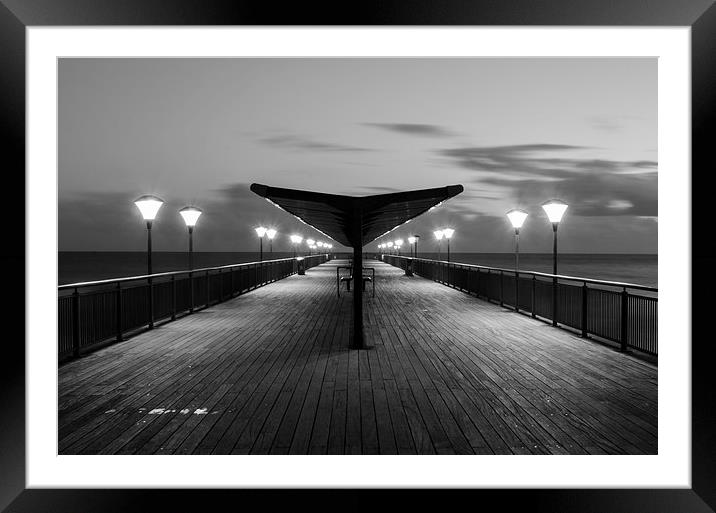 Beyond Closed Gates in Black & White Framed Mounted Print by Kelvin Futcher 2D Photography
