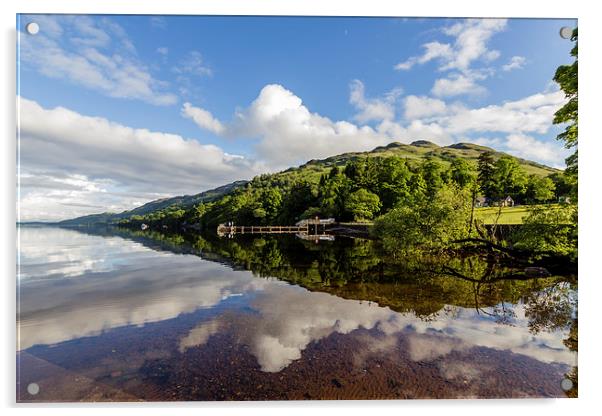 Loch Lomond in reflection Acrylic by Andy McGarry