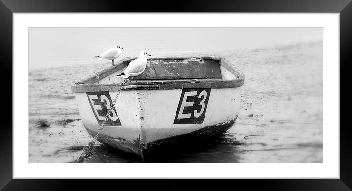 On The Mud Flats Topsham Framed Mounted Print by Peter F Hunt