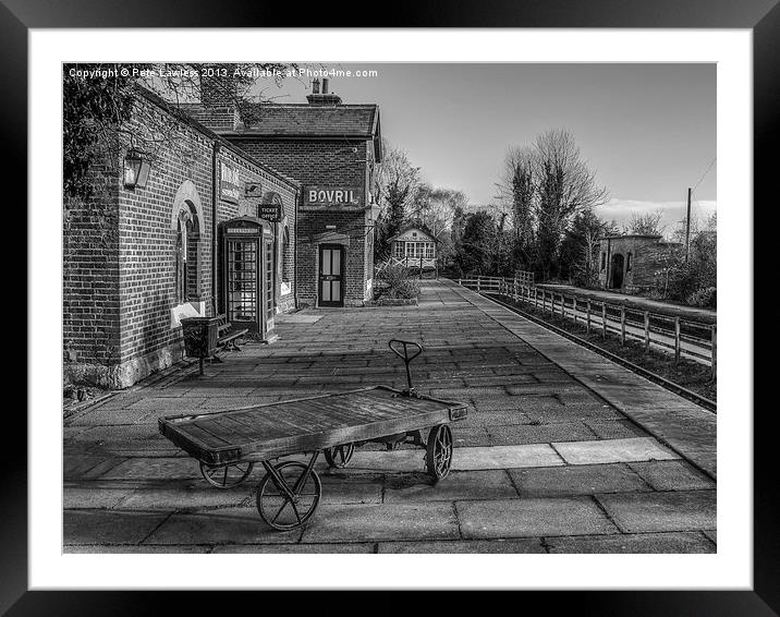 Train Station Framed Mounted Print by Pete Lawless