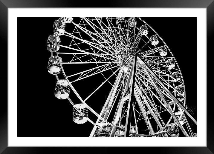 Birmingham Wheel Framed Mounted Print by Diane Griffiths