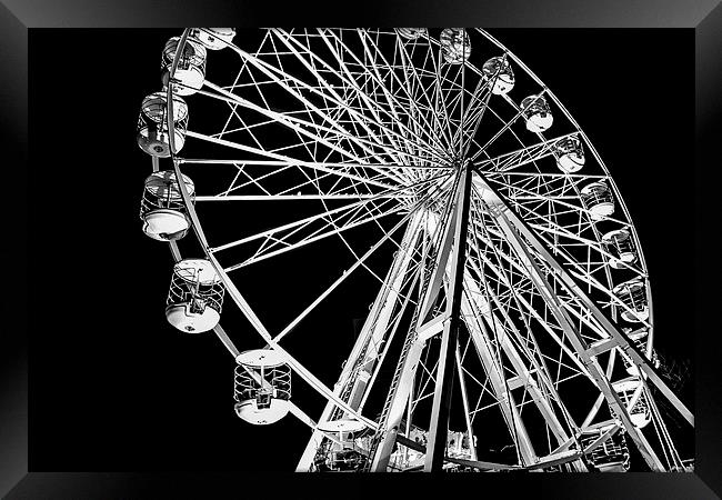 Birmingham Wheel Framed Print by Diane Griffiths