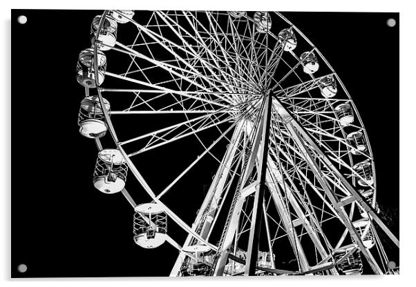 Birmingham Wheel Acrylic by Diane Griffiths