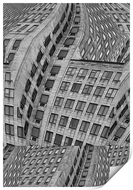 Shell Building abstract Print by Heather Newton
