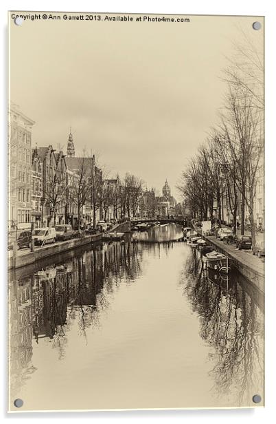 Old Amsterdam Acrylic by Ann Garrett