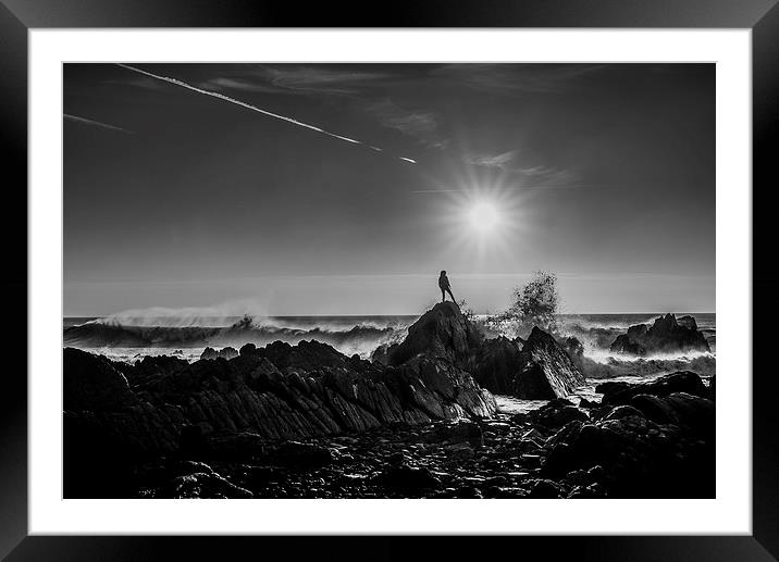 The Lady of Hartland Quay Framed Mounted Print by Rhys Parker