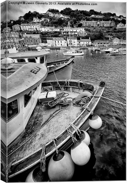 Looe Harbour, Cornwall Canvas Print by Jason Connolly