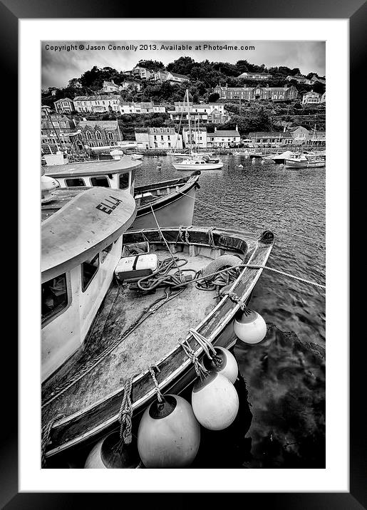 Looe Harbour, Cornwall Framed Mounted Print by Jason Connolly