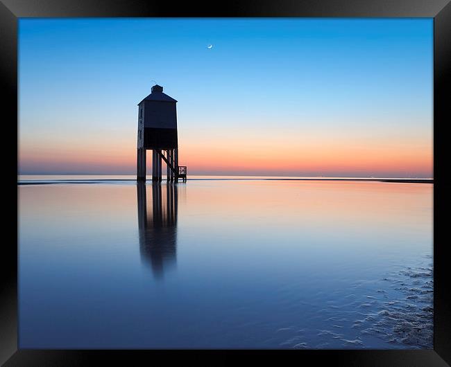 Burnham-On-Sea lighthouse, Somerset, UK, evening Framed Print by Daugirdas Racys