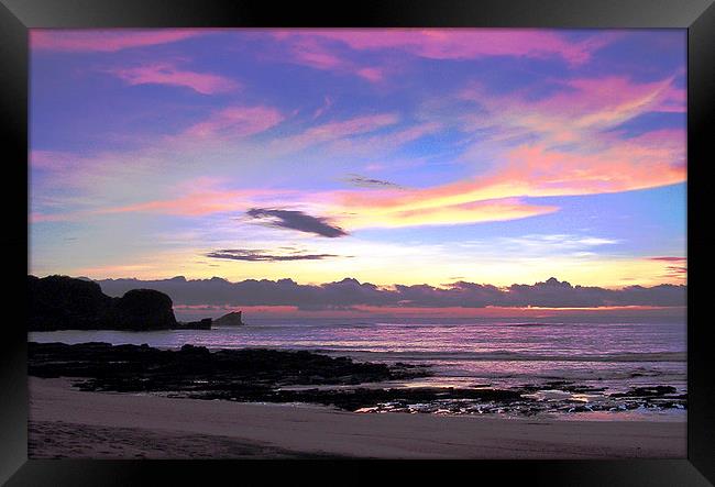 Sunrise at Playa Pelada Framed Print by james balzano, jr.