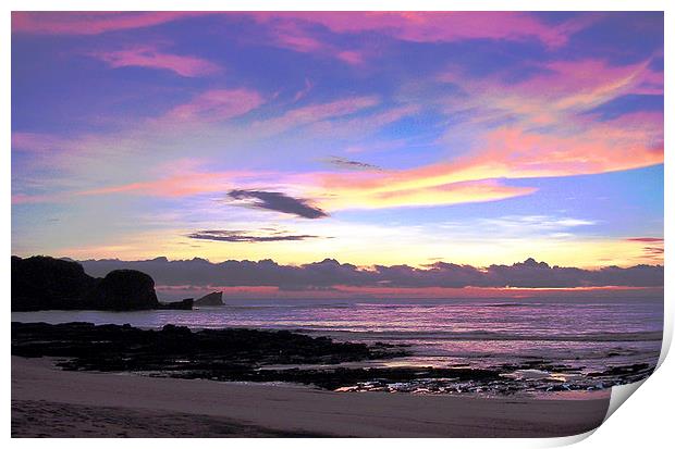Sunrise at Playa Pelada Print by james balzano, jr.