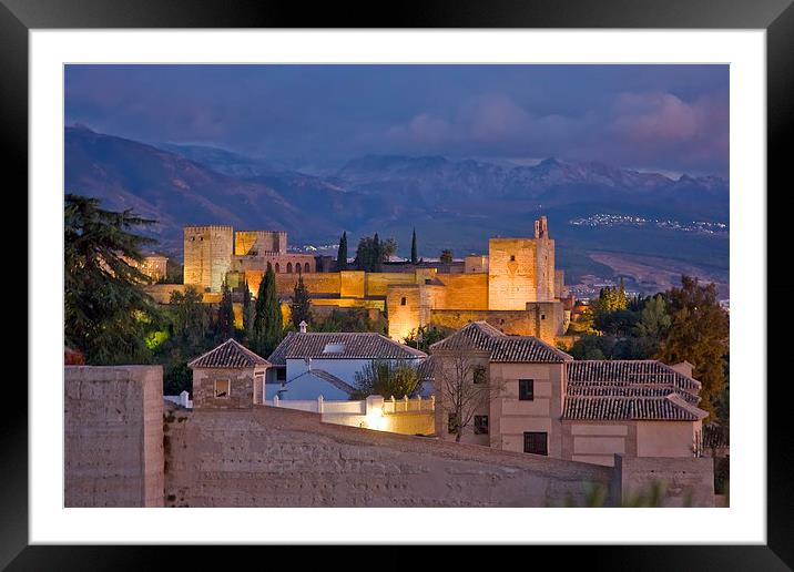 Alhambra Palace Granada Framed Mounted Print by Philip Pound
