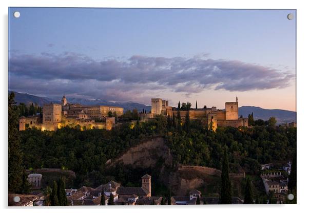 Granada Alhambra Palace Acrylic by Philip Pound