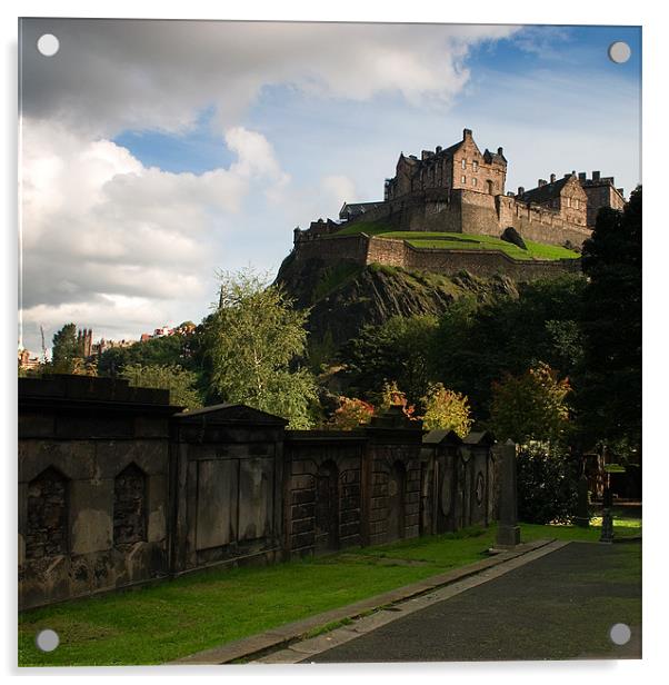 Edinburgh Castle Acrylic by James Mc Quarrie