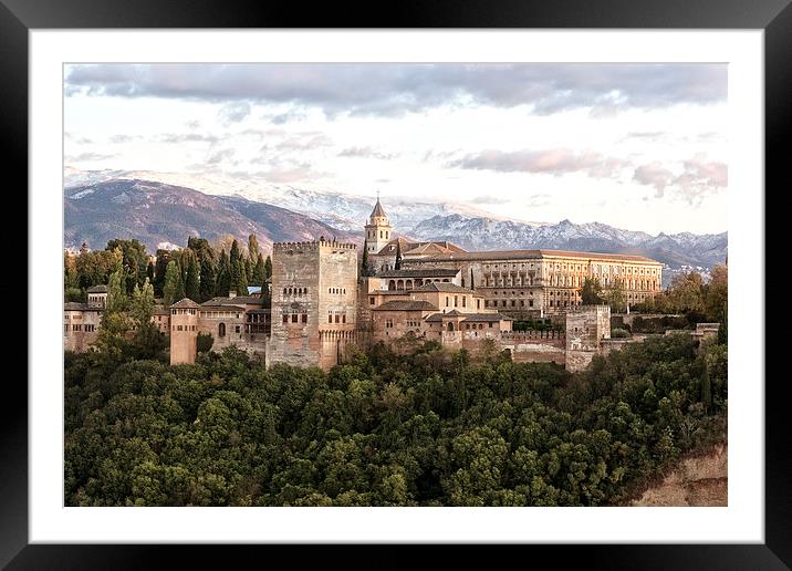 Alhambra Palace in Granada Spain Framed Mounted Print by Philip Pound