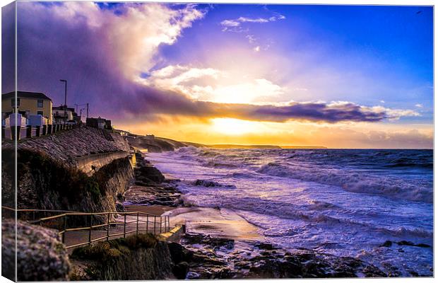 Porthleven seafront Canvas Print by Andrew Driver