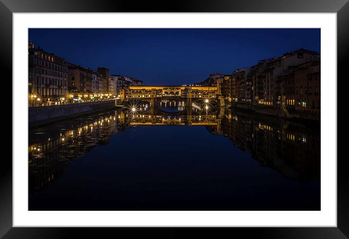 Ponte Vecchio - Florence Framed Mounted Print by Andy McGarry
