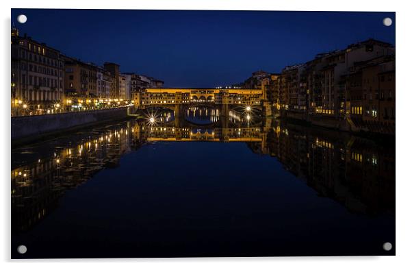 Ponte Vecchio - Florence Acrylic by Andy McGarry