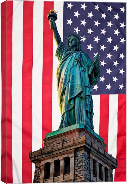 Liberty Patriot Canvas Print by Steve Purnell