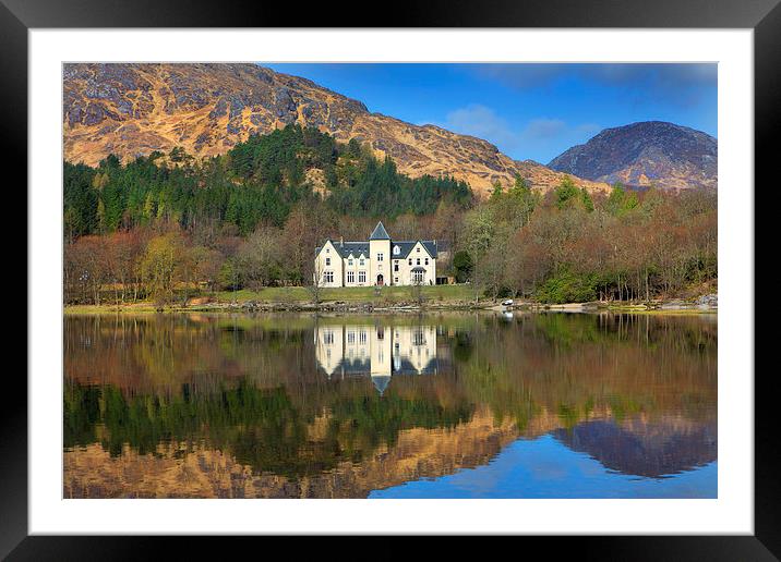 Reflections in Loch Shiel Framed Mounted Print by David Hare