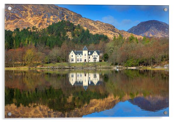Reflections in Loch Shiel Acrylic by David Hare