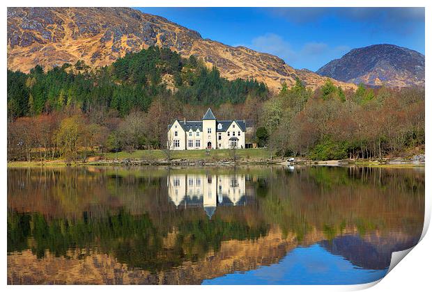 Reflections in Loch Shiel Print by David Hare