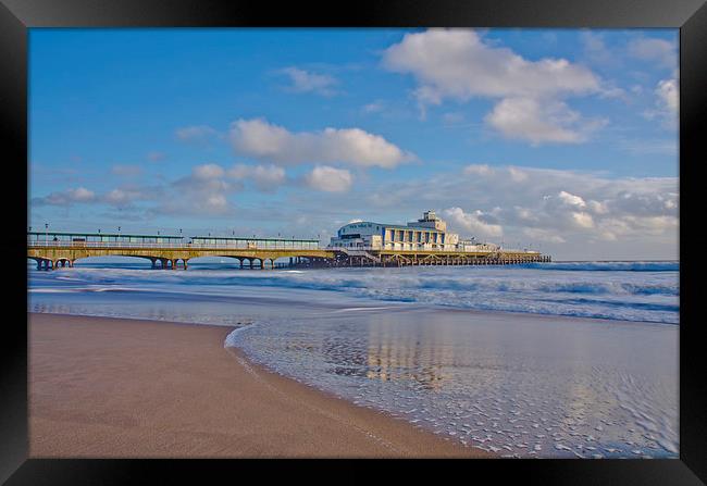Bournemouth Pier Reflections  Framed Print by Kelvin Futcher 2D Photography