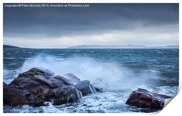 Stormy day ! Print by Peter Mclardy