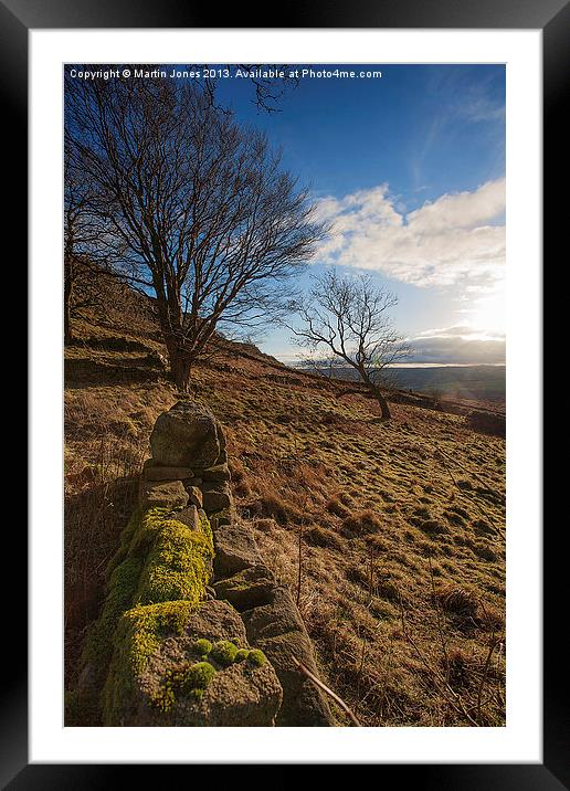 Christmas over Curbar Framed Mounted Print by K7 Photography