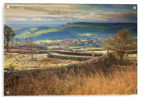 Over Curbar to Chatsworth Acrylic by K7 Photography