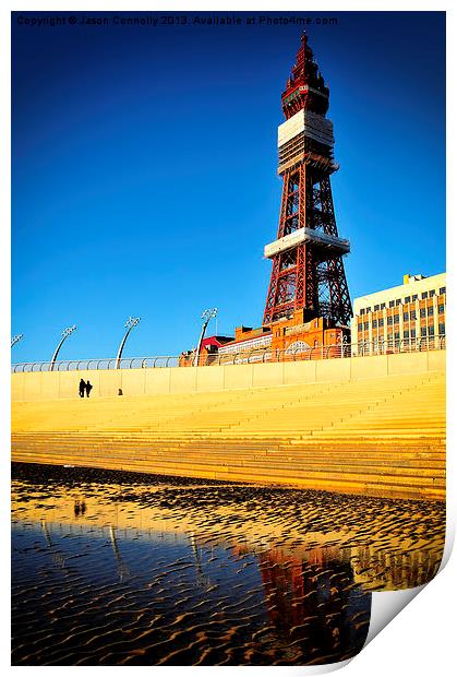 Blackpool Tower Print by Jason Connolly