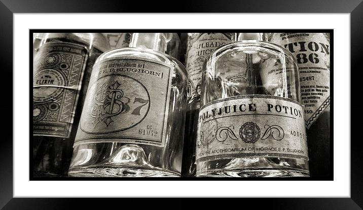 potions Framed Mounted Print by Heather Newton
