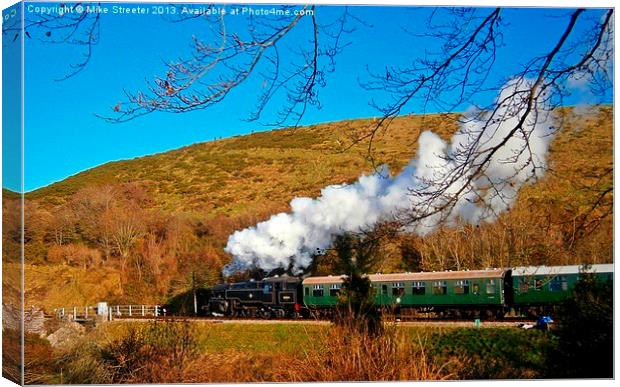 Boxing Day Steam Canvas Print by Mike Streeter