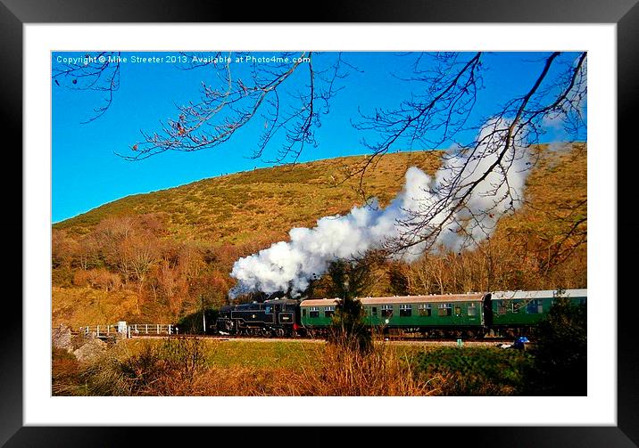 Boxing Day Steam Framed Mounted Print by Mike Streeter