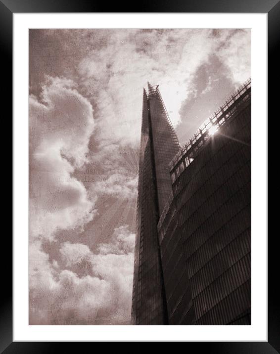 The Shard Framed Mounted Print by Carmel Fiorentini