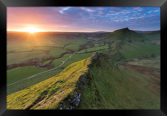 Parkhouse Hill Sunset Framed Print by James Grant