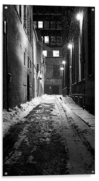 Alley Walks Acrylic by Johnson's Productions