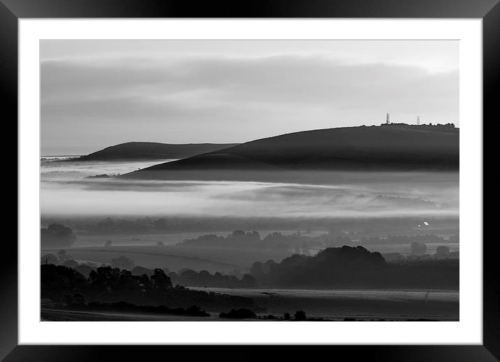 Cold & Misty Morning Framed Mounted Print by Malcolm McHugh