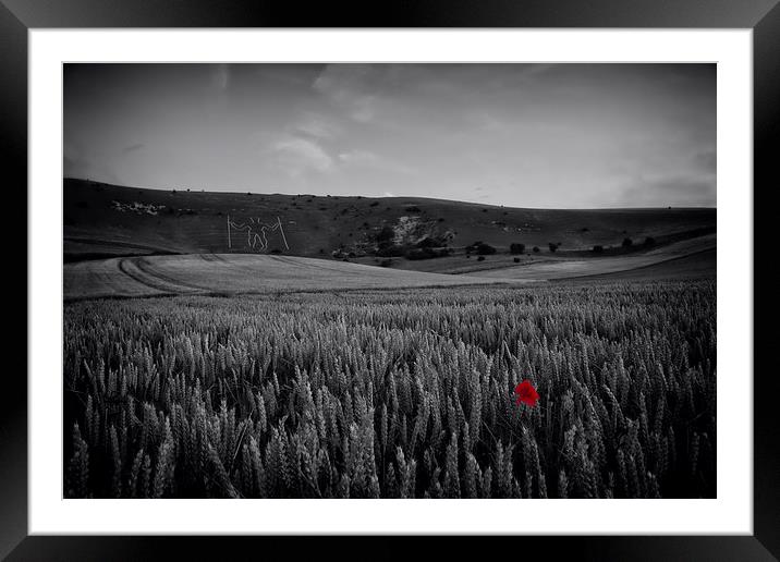 The Long Man Framed Mounted Print by Phil Clements