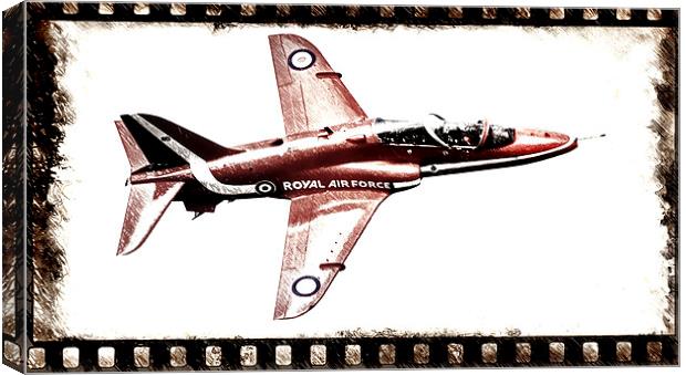 Plane on Film Canvas Print by Fraser Hetherington