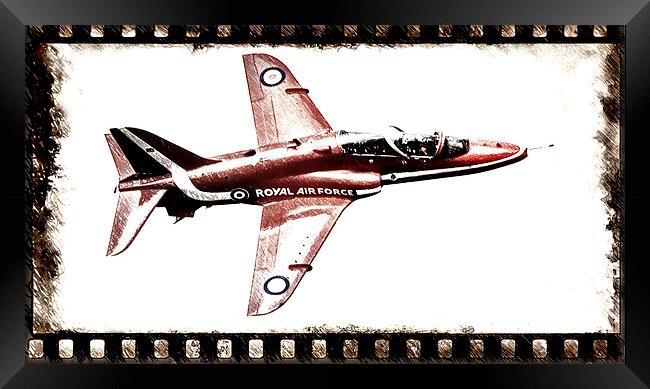 Plane on Film Framed Print by Fraser Hetherington