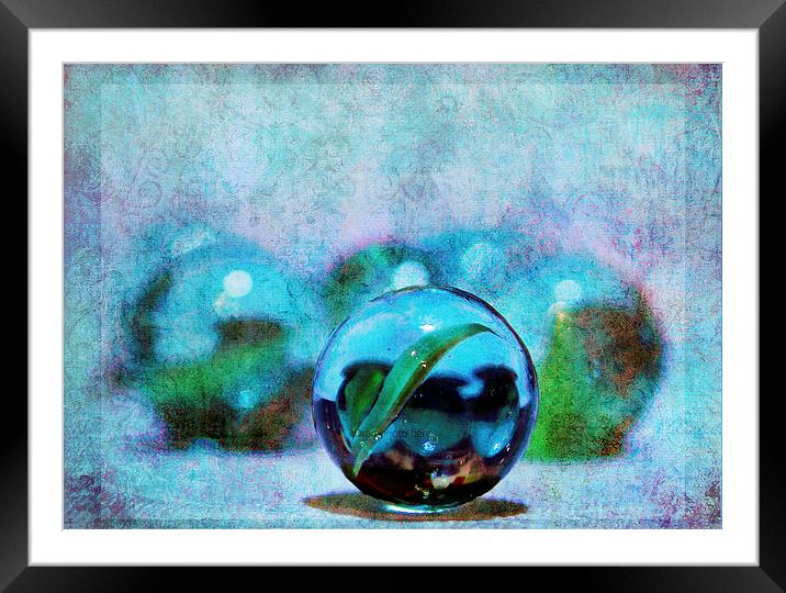 marbles Framed Mounted Print by Doug McRae