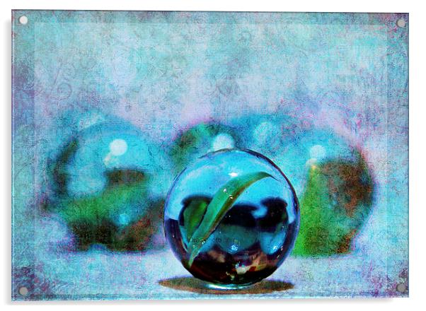marbles Acrylic by Doug McRae