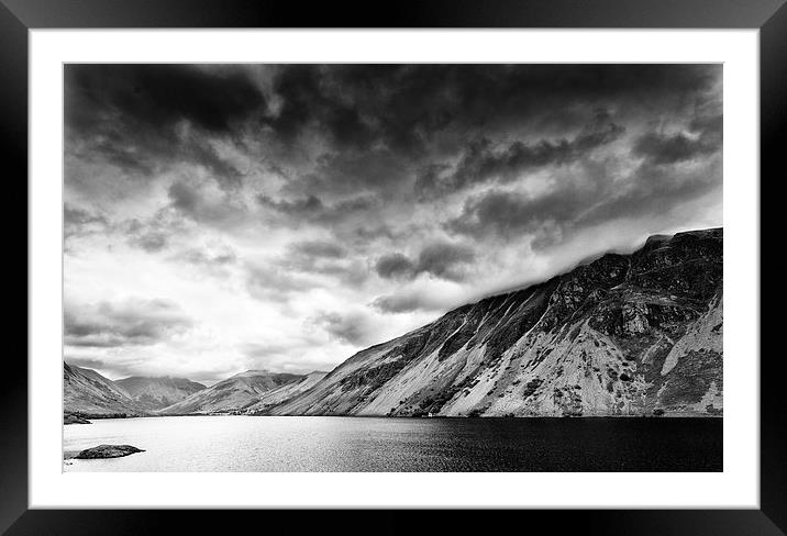 Wastwater looking to Scafell Framed Mounted Print by Greg Marshall