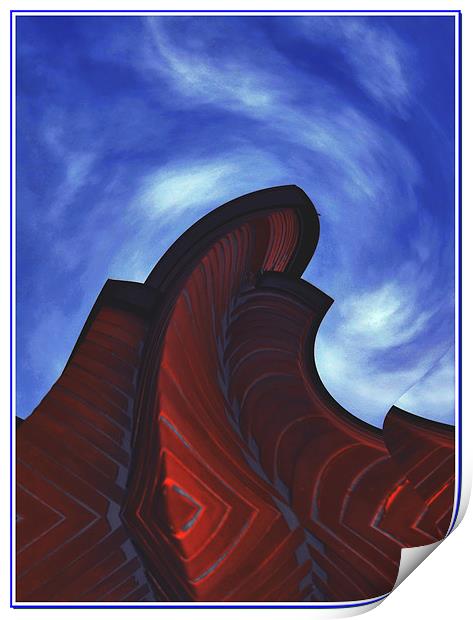 Edges From The Sky 2 Print by Erzsebet Bak